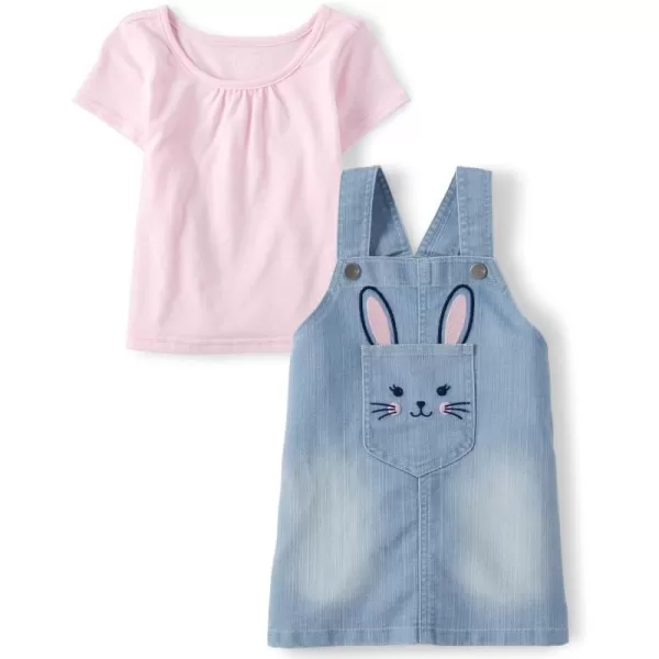 The Children's Place baby-girls And Toddler Easter Bunny Outfit 2 Piece SetShirt