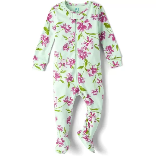 The Children's Place baby girls Ballerina Snug Fit Cotton One Piece Pajamas
