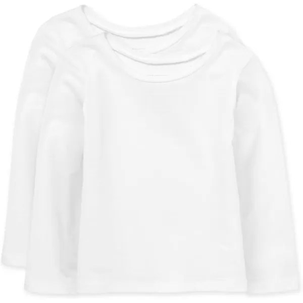The Children's Place baby girls Basic Layering Long Sleeve Tee 2 Pack