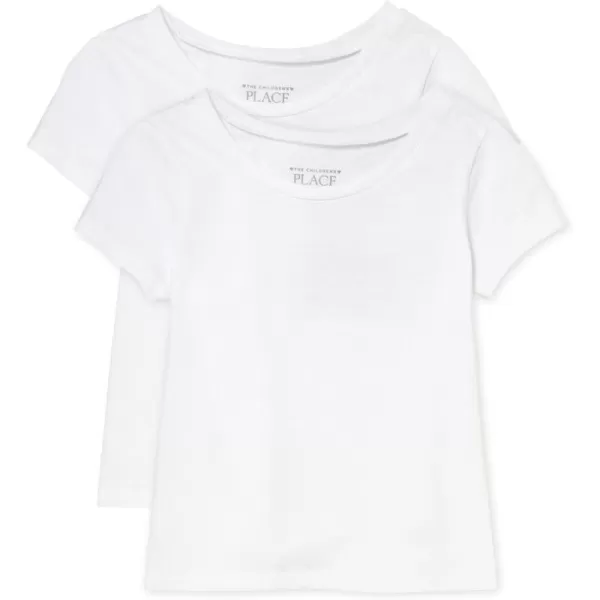 The Children's Place baby girls Basic Layering Short Sleeve Tee 2 Pack