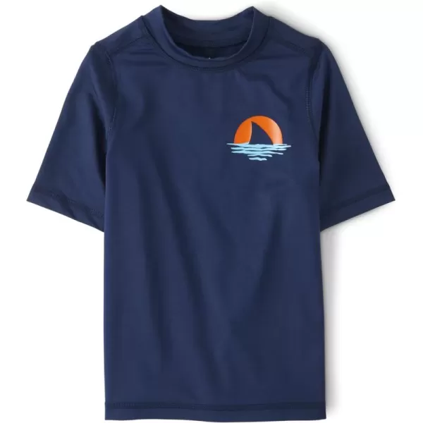 The Children's Place boys Short Sleeve Rashguard