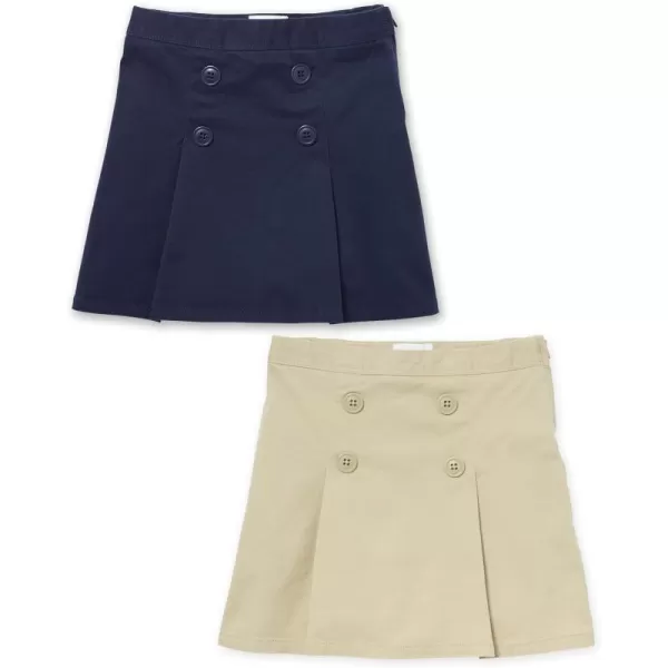 The Children's Place girls Button Skirt 2 Pack