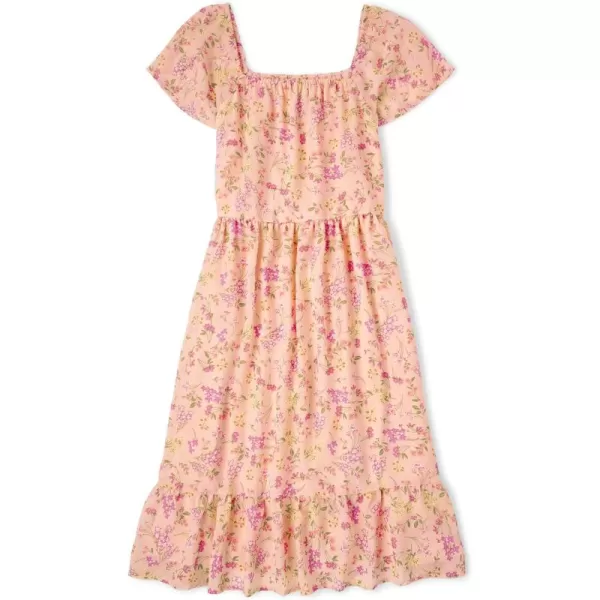 The Children's Place girls Mommy And Me Floral Tiered Dress