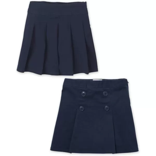 The Children's Place girls Pleated Button Skort 2 Pack