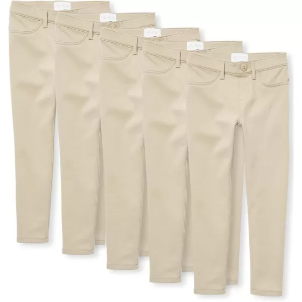 The Children's Place girls Ponte Knit Pull On Jeggings 5 Pack