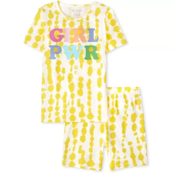 The Children's Place girls Short Sleeve Top and Shorts Pajama Sets
