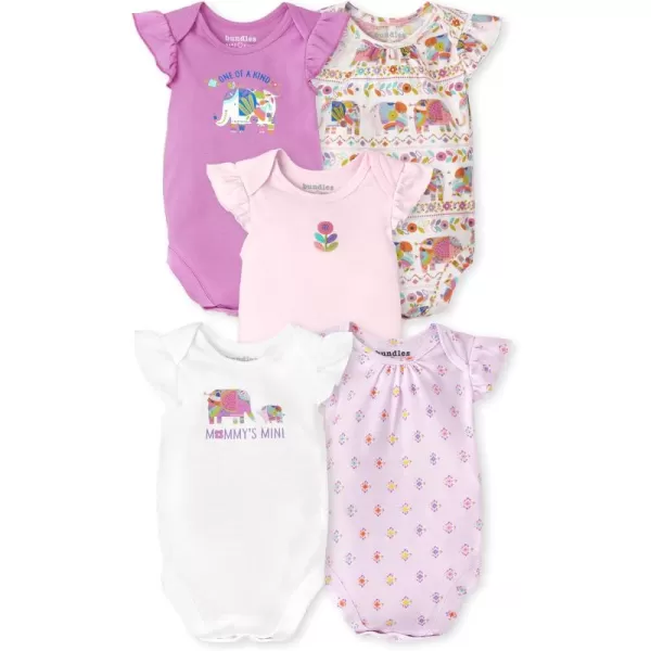 The Children's Place unisex baby And Newborn Short Sleeve 100% Cotton Bodysuits