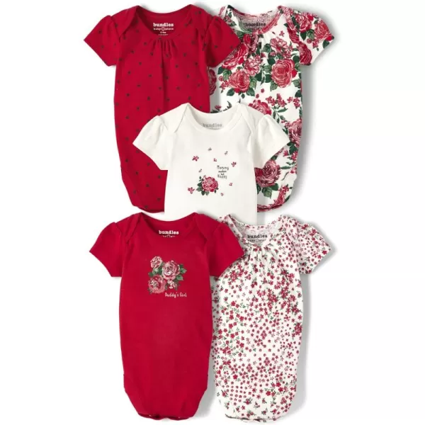 The Children's Place unisex baby And Newborn Short Sleeve 100% Cotton Bodysuits