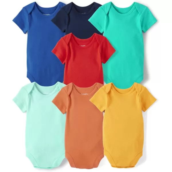 The Children's Place unisex-baby And Newborn Short Sleeve Cotton Variety Pack BodysuitsShirt