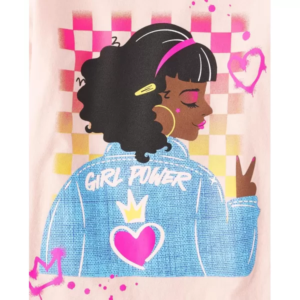 The Children's Place Girl Power Long Sleeve Graphic T-Shirts