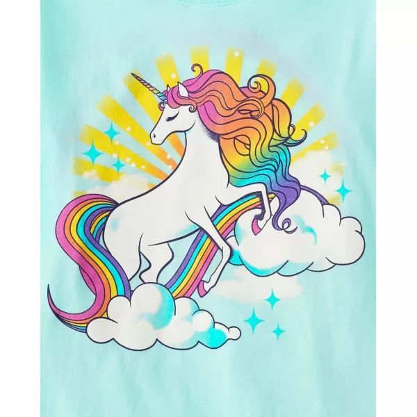 The Children's Place Girls' Animals Short Sleeve Graphic T-Shirts,multipacks