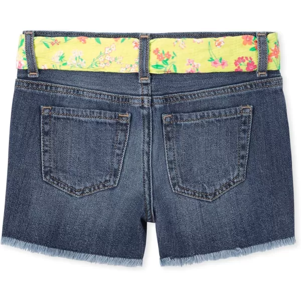 The Children's Place Girls' Belted Denim Shorts