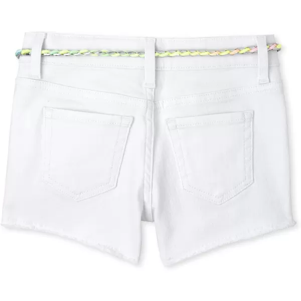 The Children's Place Girls' Belted Denim Shorts