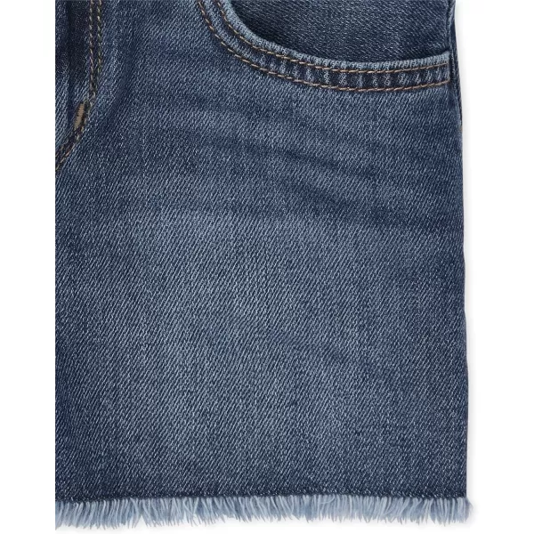 The Children's Place Girls' Belted Denim Shorts