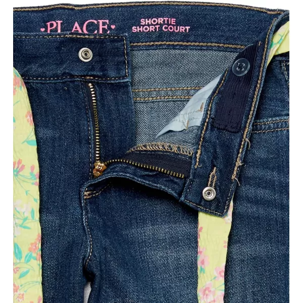 The Children's Place Girls' Belted Denim Shorts