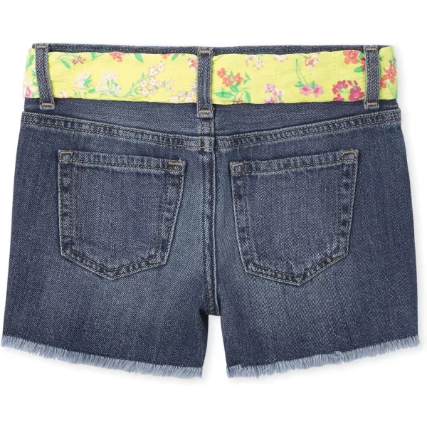 The Children's Place Girls' Belted Denim Shorts