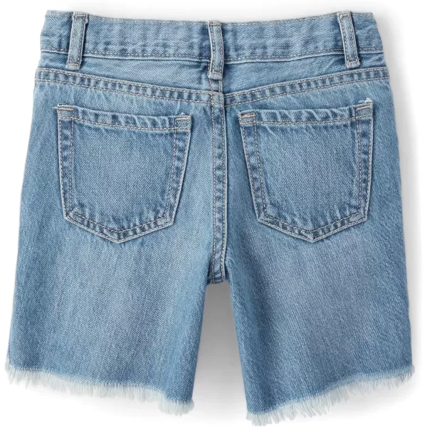 The Children's Place Girls' Denim Midi Shorts