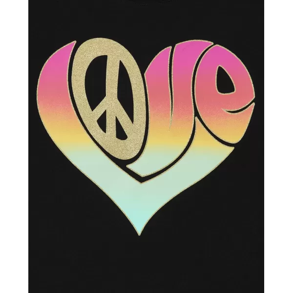 The Childrens Place Girls Kindness, Love, Equality Short Sleeve Graphic T shirts Pack 2