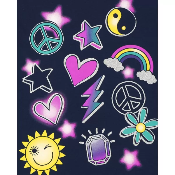 The Childrens Place Girls Kindness, Love, Equality Short Sleeve Graphic T shirts Pack 4