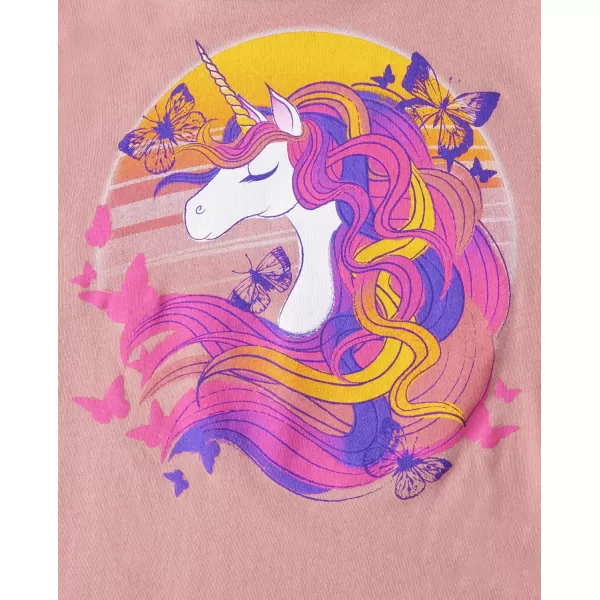 The Children's Place Girls' Long Sleeve Animal Graphic T-Shirt