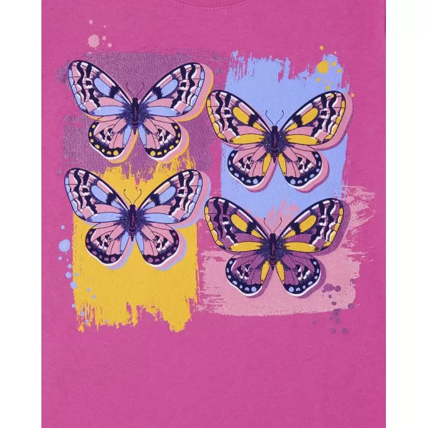 The Children's Place Girls' Long Sleeve Graphic T-Shirt 2-Pack