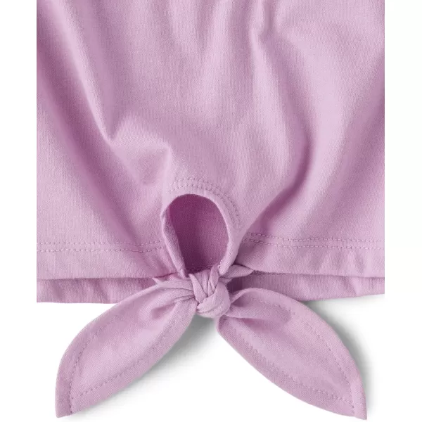 The Children's Place Girls' Long Sleeve Knit Tie Front Top