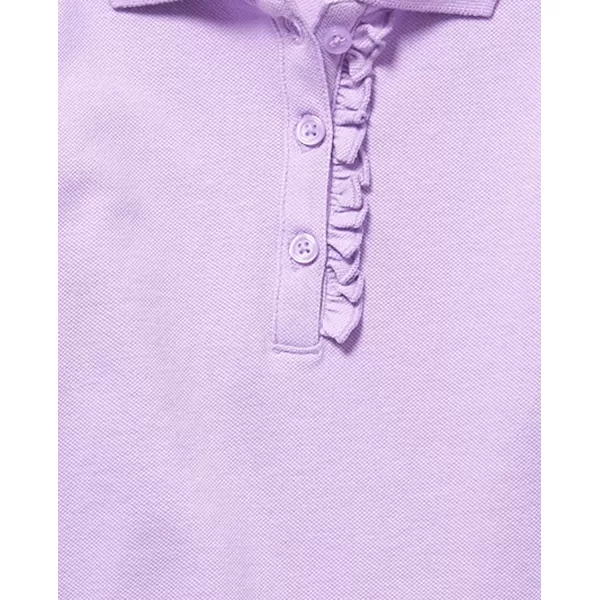 The Children's Place Girls' Long Sleeve Ruffle Pique Polo