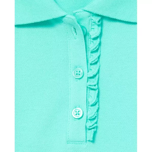 The Children's Place Girls' Long Sleeve Ruffle Pique Polo