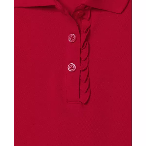 The Children's Place Girls' Long Sleeve Ruffle Pique Polo