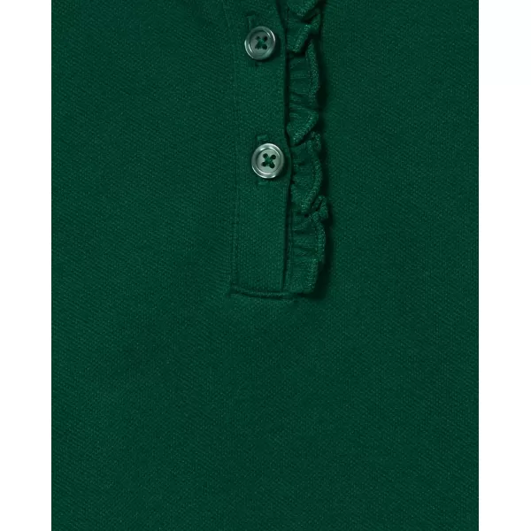 The Children's Place Girls' Long Sleeve Ruffle Pique Polo