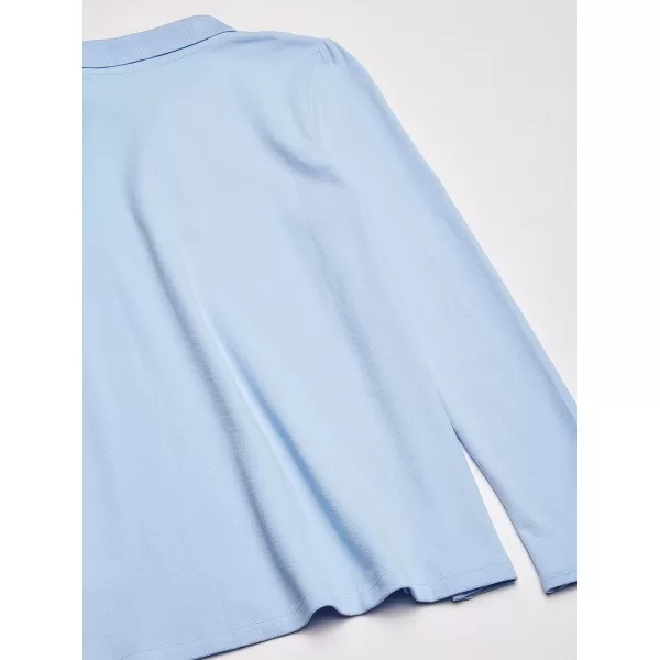 The Children's Place Girls' Long Sleeve Ruffle Pique Polo