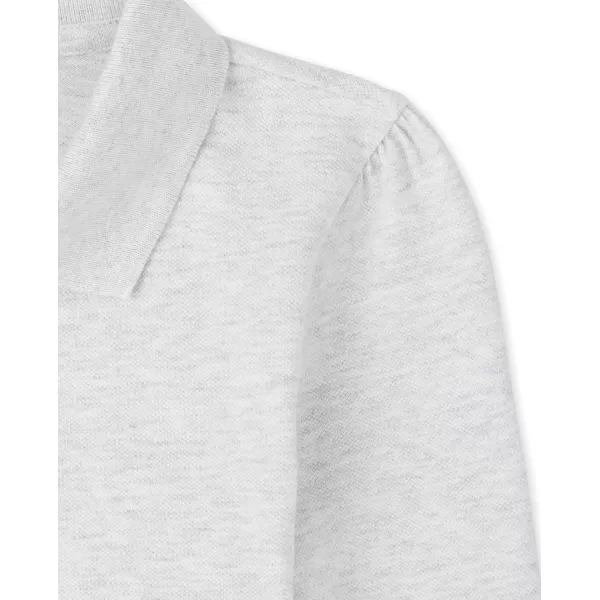 The Children's Place Girls' Long Sleeve Ruffle Pique Polo
