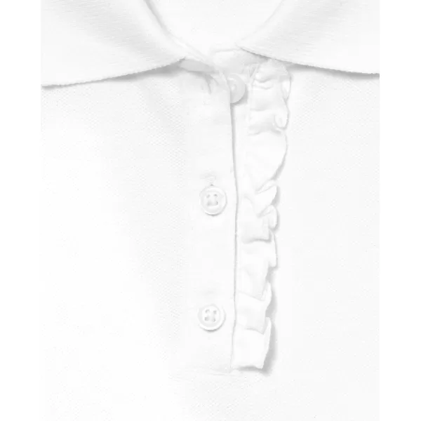 The Children's Place Girls' Long Sleeve Ruffle Pique Polo