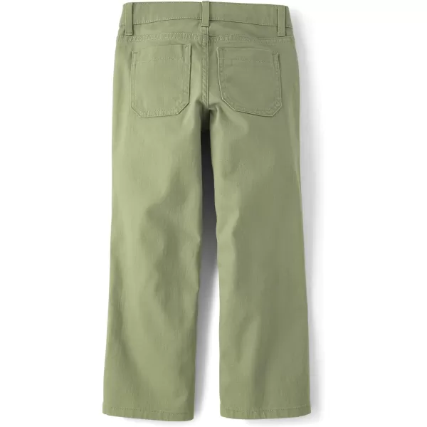 The Children's Place Girls' Patch Pocket Wide Leg Pants