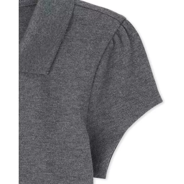 The Children's Place Girls' Short Sleeve Ruffle Pique Polo