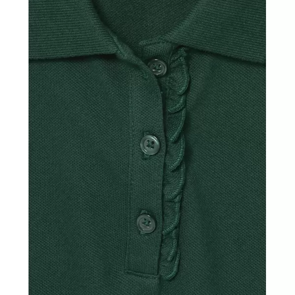 The Children's Place Girls' Short Sleeve Ruffle Pique Polo