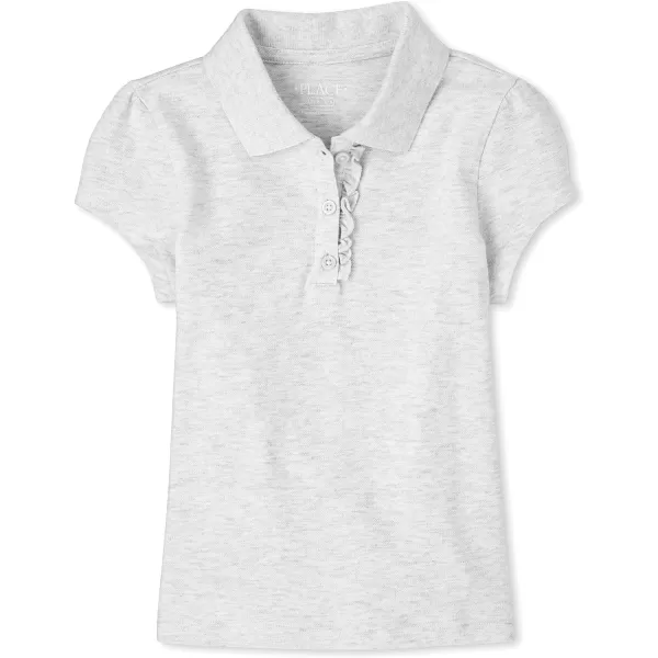 The Children's Place Girls' Short Sleeve Ruffle Pique Polo