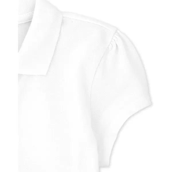 The Children's Place Girls' Short Sleeve Ruffle Pique Polo