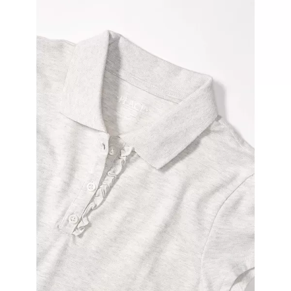 The Children's Place Girls' Short Sleeve Ruffle Pique Polo