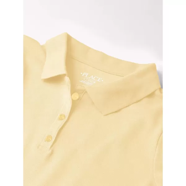 The Children's Place Girls' Short Sleeve Ruffle Pique Polo
