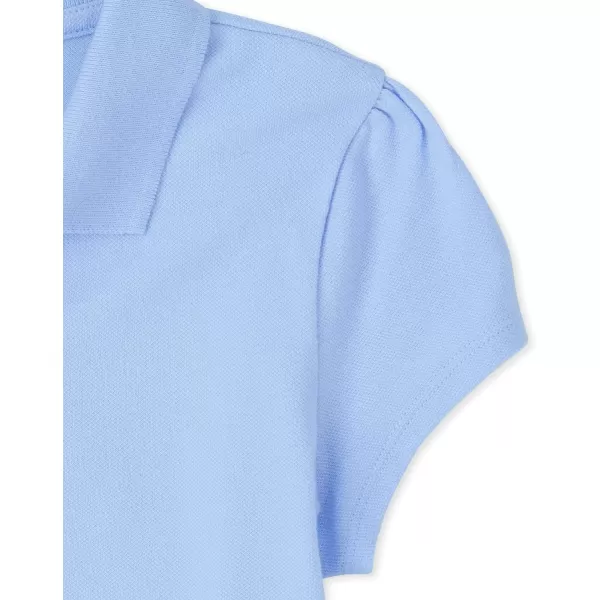 The Children's Place Girls' Short Sleeve Ruffle Pique Polo