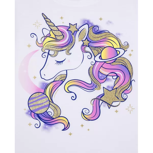The Children's Place Girls' Unicorn Long Sleeve Graphic T-Shirts, Multipacks