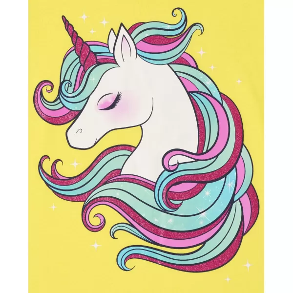 The Children's Place Girls' Unicorn Short Sleeve Graphic T-Shirts, Multipacks