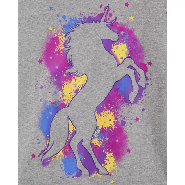 The Children's Place Girls' Unicorn Short Sleeve Graphic T-Shirts, Multipacks