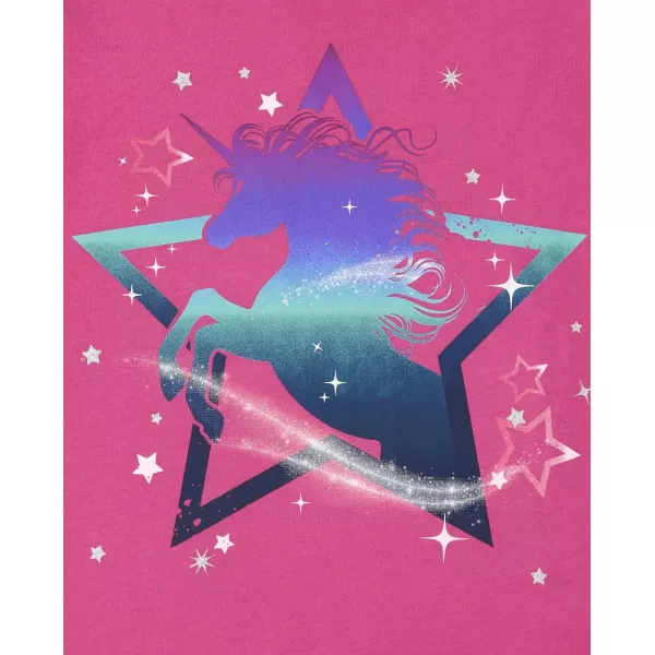 The Children's Place Girls' Unicorn Short Sleeve Graphic T-Shirts, Multipacks