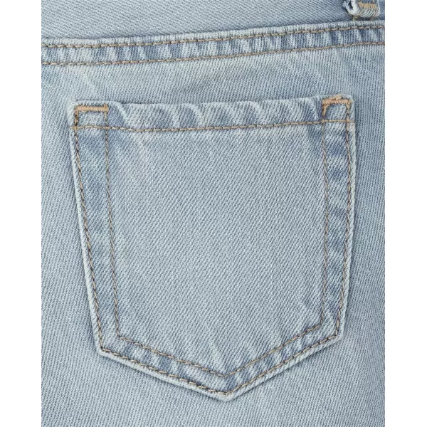 The Children's Place girls Distressed Denim Midi Short