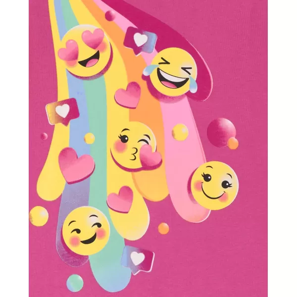 The Children's Place girls Happy Face Short Sleeve Graphic T Shirt