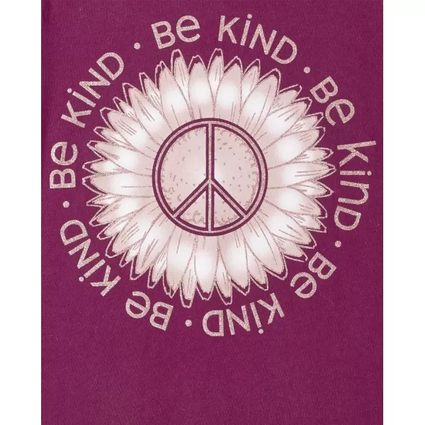 The Children's Place girls Happy Face Short Sleeve Graphic T Shirt