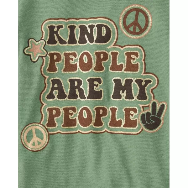 The Children's Place girls Happy Face Short Sleeve Graphic T Shirt