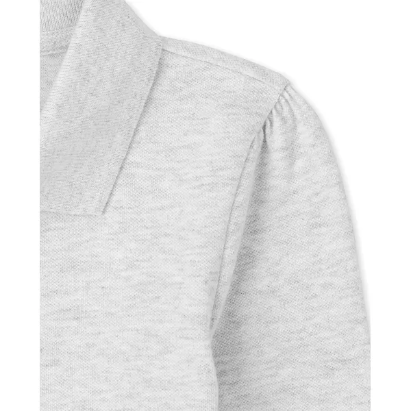 The Children's Place girls Long Sleeve Pique Polo